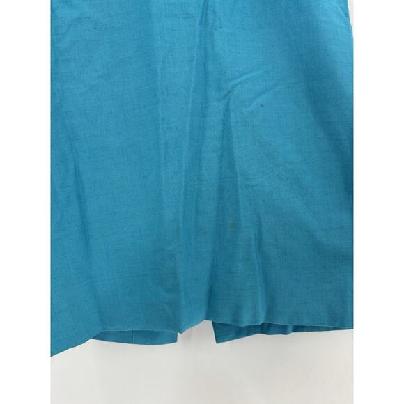 Christian Dior Vintage 90s Skirt Jacket Set Womens 10 Blue Rhinestone Button - Picture 3 of 16